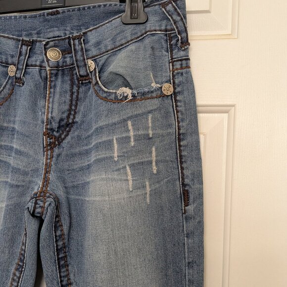 True Religion Men's  Relaxed Straight  Size 34 Blue . - Picture 4 of 16